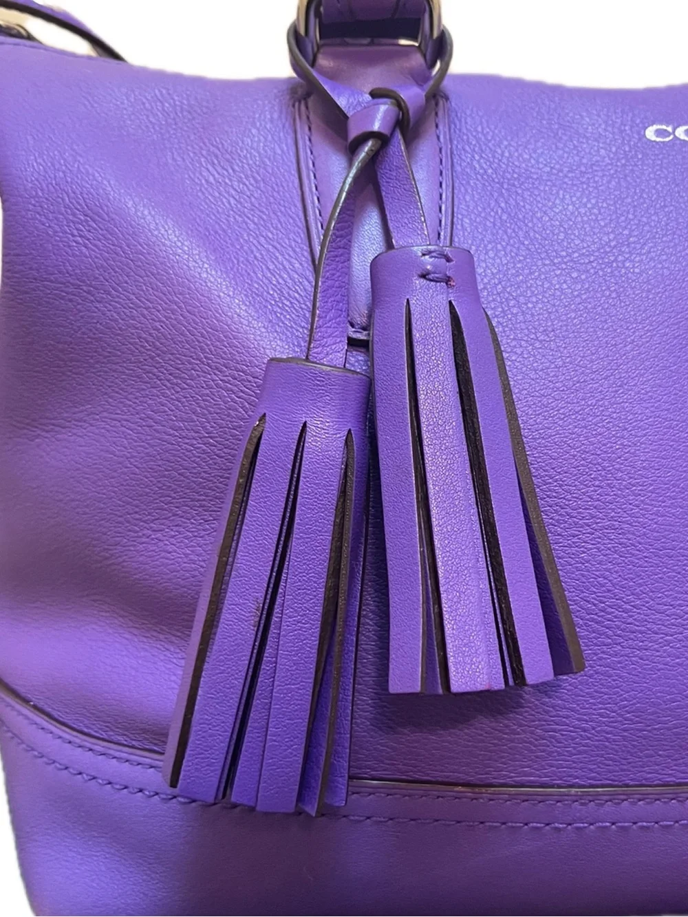 🪻SOLD🪻 Coach Legacy Molly East West Purple Satchel - Picture 3 of 16